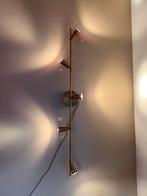 Gouden Vintage Wandlamp/Plafondlamp - 5 Spots, Huis en Inrichting, Ophalen of Verzenden, Zo goed als nieuw, Metaal