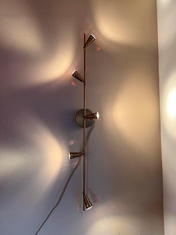 Gouden Vintage Wandlamp/Plafondlamp - 5 Spots beschikbaar voor biedingen