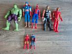 Set Marvel actiefiguren o.a. Spiderman, Iron Man, Thor, Hulk, Kinderen en Baby's, Speelgoed | Actiefiguren, Ophalen, Zo goed als nieuw