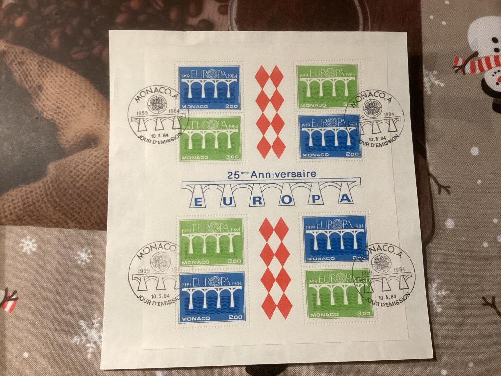 No8727 Europa Monaco 10-5-1984 Heb ook van Nederland, Postzegels en Munten, Postzegels | Eerstedagenveloppen, Ophalen, Onbeschreven