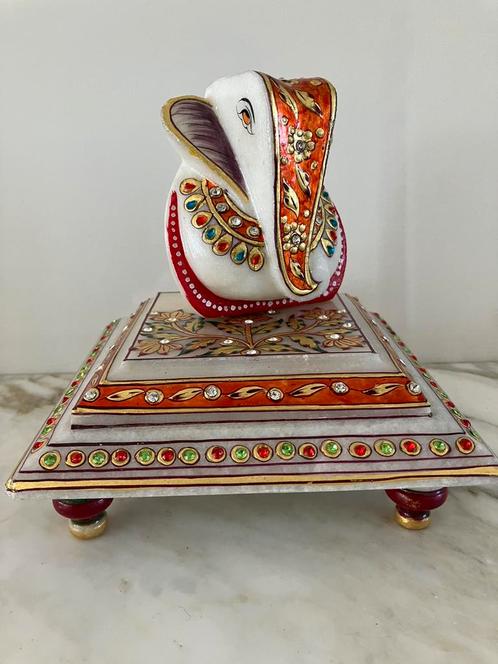 Modern, marmeren lord Ganesh beeld, Antiek en Kunst, Kunst | Niet-Westerse kunst, Verzenden