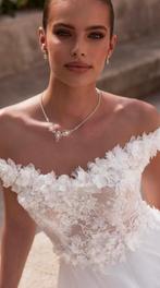 Romantische trouwjurk práchtig lijfje Maat 34,36,38,40,42,44, Ophalen, Nieuw, Wit, Trouwjurk