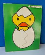 Oude houten Dick Bruna puzzel/het ei/Playcraft 1962, Ophalen of Verzenden, 10 tot 50 stukjes, Gebruikt, Van hout