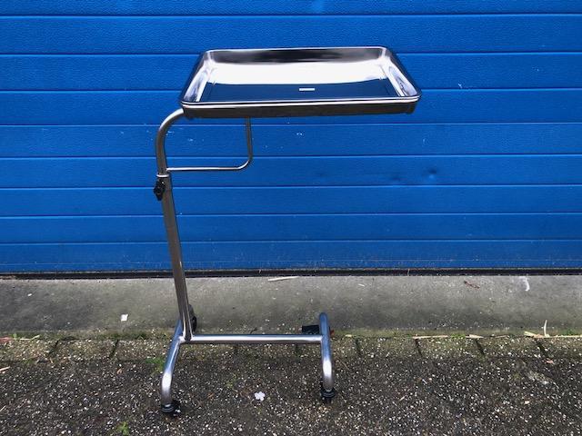 verrijdbaar instrumententafeltje RVS met losse bak, Diversen, Braces, Nieuw, Ophalen of Verzenden