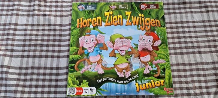Horen Zien en Zwijgen - een hilarisch Bordspel, Hobby en Vrije tijd, Gezelschapsspellen | Bordspellen, Nieuw, Een of twee spelers