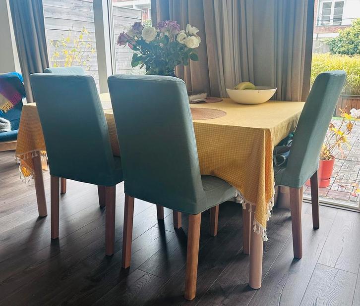 Ikea RÖNNINGE extendable table, birch, Huis en Inrichting, Tafels | Eettafels, Zo goed als nieuw, 50 tot 100 cm, Rechthoekig, Ophalen