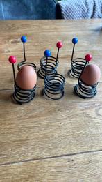 Vintage Memphis stijl leuke eierdopjes., Ophalen of Verzenden, Gebruikt, Overige stijlen, Overige typen