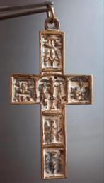 Antiek icoon als kruishanger, Antiek en Kunst, Ophalen of Verzenden