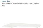 IKEA BEKANT Hoekbureau Links - Wit, Ophalen, Zo goed als nieuw, Bureau
