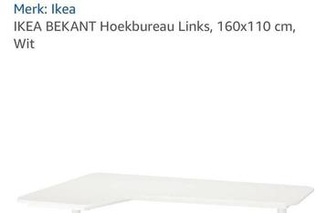 IKEA BEKANT Hoekbureau Links - Wit beschikbaar voor biedingen