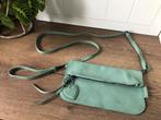 Zebra Mintgroene leren crossbody tas, Overige merken, Ophalen of Verzenden, Zo goed als nieuw, Leer