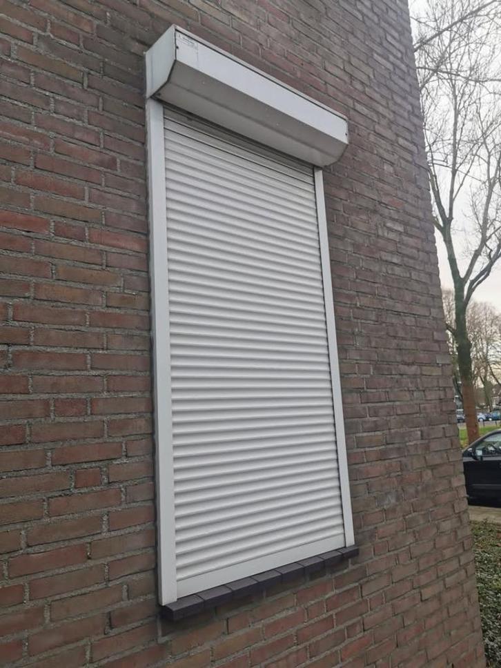 rolluik aluminium rolluik 98,5x162cm wit handbediend, Doe-het-zelf en Verbouw, Rolluiken, Gebruikt, 150 tot 200 cm, Minder dan 100 cm