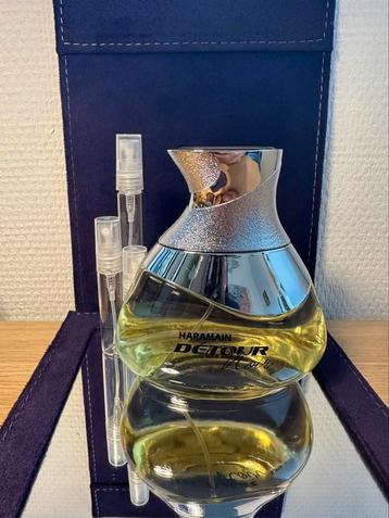 Al Haramain Detour Noir parfum sample/decant beschikbaar voor biedingen