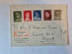 Envelop met kinderzegels 1957. Zie adres en stempels!!, Ophalen of Verzenden, Nederland