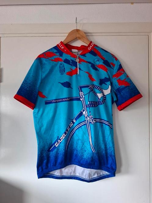 Origineel gazelle wielershirt retro vintage, Fietsen en Brommers, Fietsaccessoires | Fietskleding, Zo goed als nieuw, Bovenkleding