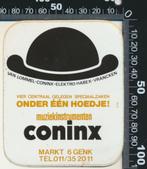 Sticker: Coninx Muziekinstrumenten - Genk, Verzamelen, Ophalen of Verzenden, Zo goed als nieuw, Bedrijf of Vereniging