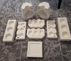 6 gipsen giet- en of drukmallen - vaas / eivorm / tegel, Hobby en Vrije tijd, Ophalen, Nieuw