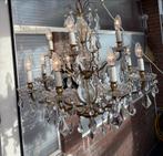 Klassieke Kroonluchter met Kristallen, 12 armen, Huis en Inrichting, Lampen | Kroonluchters, Ophalen of Verzenden, Zo goed als nieuw