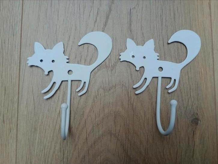 Leuke Kinder Wandhaken - Vosjes, Huis en Inrichting, Woonaccessoires | Kapstokken, Nieuw, Wandhaken, Minder dan 100 cm, Metaal