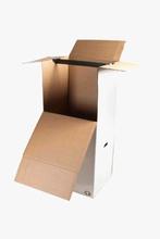 4 XL Kledingverhuisdozen - hangende kleding - met stang, Ophalen, Doos, 40 tot 60 cm, Opvouwbaar