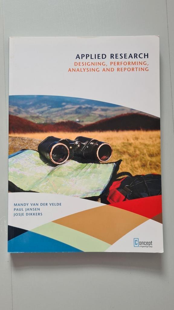 Josje Dikkers - Applied research, Boeken, Wetenschap, Zo goed als nieuw, Ophalen of Verzenden