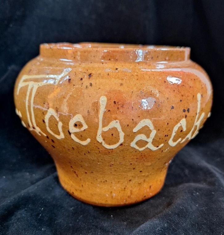 Antieke Tabakspot Slibwerk, Antiek en Kunst, Antiek | Keramiek en Aardewerk, Ophalen of Verzenden