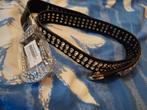 NIEUWE Zwarte Lakleren Riem met Strass Studs - 105 cm, Nieuw, Heupriem, Ophalen of Verzenden, Romano Shawls