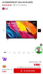 Televisie, Audio, Tv en Foto, Televisies, Ophalen, QLED, Nieuw, 4k (UHD)