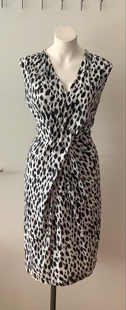 BLANCHE leuk buikje verhullend jurkje zwart wit print L / XL, Kleding | Dames, Jurken, Gedragen, Maat 46/48 (XL) of groter, Zwart