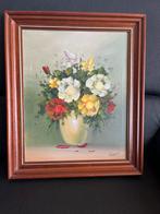 Olieverf schilderij stilleven bloemenvaas, Ophalen