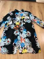 Nh zijde katoen kleurrijke dun tuniek 44 zwart bloemen, Nadine h, Zwart, Maat 42/44 (L), Ophalen of Verzenden