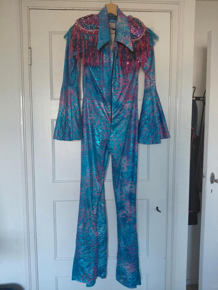 Disco pak, Kleding | Dames, Carnavalskleding en Feestkleding, Zo goed als nieuw, Carnaval, Maat 36 (S), Ophalen of Verzenden