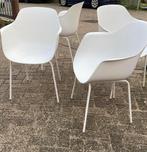 6 x witte kuipstoelen van blatt., Huis en Inrichting, Stoelen, Ophalen, Zo goed als nieuw, Wit