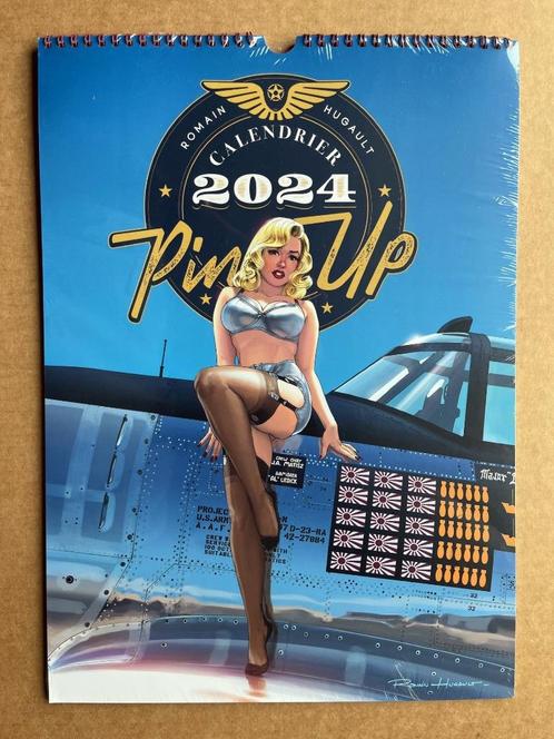 Pin-up kalender 2024 met cellofaan - Romain HUGAULT, Boeken, Stripboeken, Nieuw, Verzenden