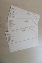 Lege persoonskaarten Koninklijke Marechaussee, set 5 stuks, Ophalen of Verzenden, Marechaussee, Nederland, Overige typen