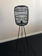 Zwarte staande lamp, 122 cm hoog, Ophalen, Overige materialen, Gebruikt, 100 tot 150 cm