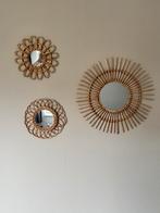 Rotan bamboe muurdecoratie - bohemian ibiza, Huis en Inrichting, Woonaccessoires | Wanddecoraties, Ophalen of Verzenden, Zo goed als nieuw