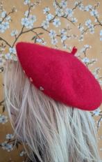Baret dames rood, Ophalen of Verzenden, Zo goed als nieuw, Muts