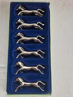 6 vintage verzilverde messenleggers. Paarden, Overige materialen, Overige typen, Ophalen of Verzenden, Zo goed als nieuw