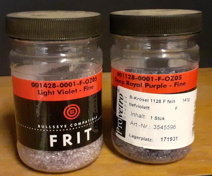 Bullseye glas roze fritten in transparant glas, Hobby en Vrije tijd, Knutselen, Materiaal, Ophalen of Verzenden