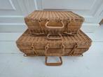 Twee rotan koffertjes mandjes, Ophalen of Verzenden, Overige typen
