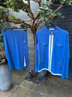 Angi travelstof jasje en rok set - Maat M, Kleding | Dames, Ophalen of Verzenden, Nieuw, Paars, Knielengte