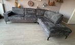 Hoekbank microleder antraciet - Zeer goede staat!, Ophalen, 250 tot 300 cm, Hoekbank, Zo goed als nieuw