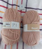 2 bollen wol licht rose (royal), Ophalen of Verzenden, Nieuw, Breien of Haken, Wol of Garen