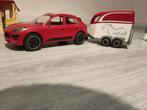 PLAYMOBIL Porsche Cayenne met paardentrailer, Kinderen en Baby's, Speelgoed | Playmobil, Ophalen of Verzenden, Gebruikt, Complete set
