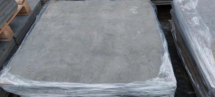 45 m2 Chinees hardsteen terrastegels, 100x100x3 cm., Tuin en Terras, Tegels en Klinkers, Gebruikt, Terrastegels, Natuursteen, Ophalen of Verzenden