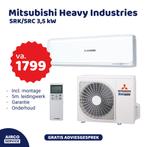 Mitsubishi Heavy Industries airco inclusief montage, Witgoed en Apparatuur, Airco's, Nieuw, Afstandsbediening, 100 m³ of groter