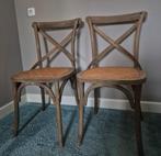 Bistrostoelen naturel van kleur, Huis en Inrichting, Stoelen, Ophalen, Twee, Overige kleuren, Hout