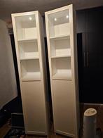 2 keer Ikea Billy kast - met half glazen deuren - los/samen, Ophalen, Gebruikt, 25 tot 50 cm, 50 tot 100 cm