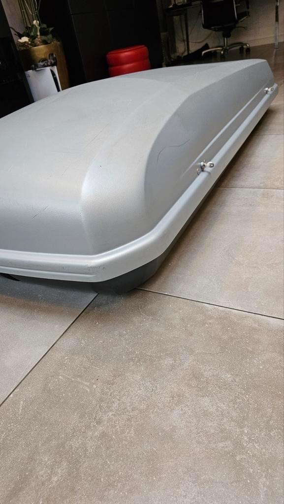 Dakkoffer Hapro Roady 450 Silver / antraciet, Auto diversen, Dakkoffers, Zo goed als nieuw, Ophalen